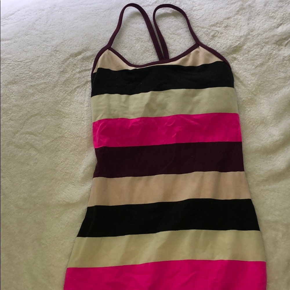 Lululemon y flow striped tank
